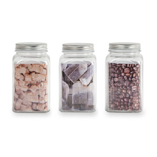 Sugar Tea Coffee Jars Wayfair Co Uk 3 Piece Coffee Tea And Sugar Jar Set