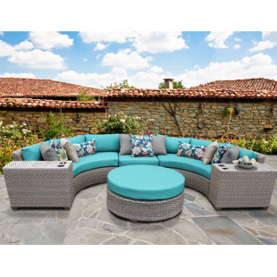 Go to store & view more images Meeks 6 Piece Sectional Seating Group with Cushions by Rosecliff Heights