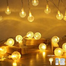 40 LED Globe Ball Lights Fairy String Lights Battery Power Outdoor Light Xmas