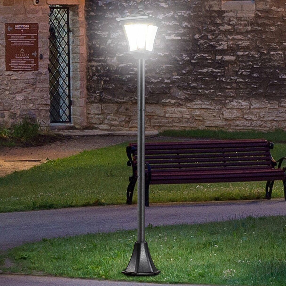 modern solar lamp post