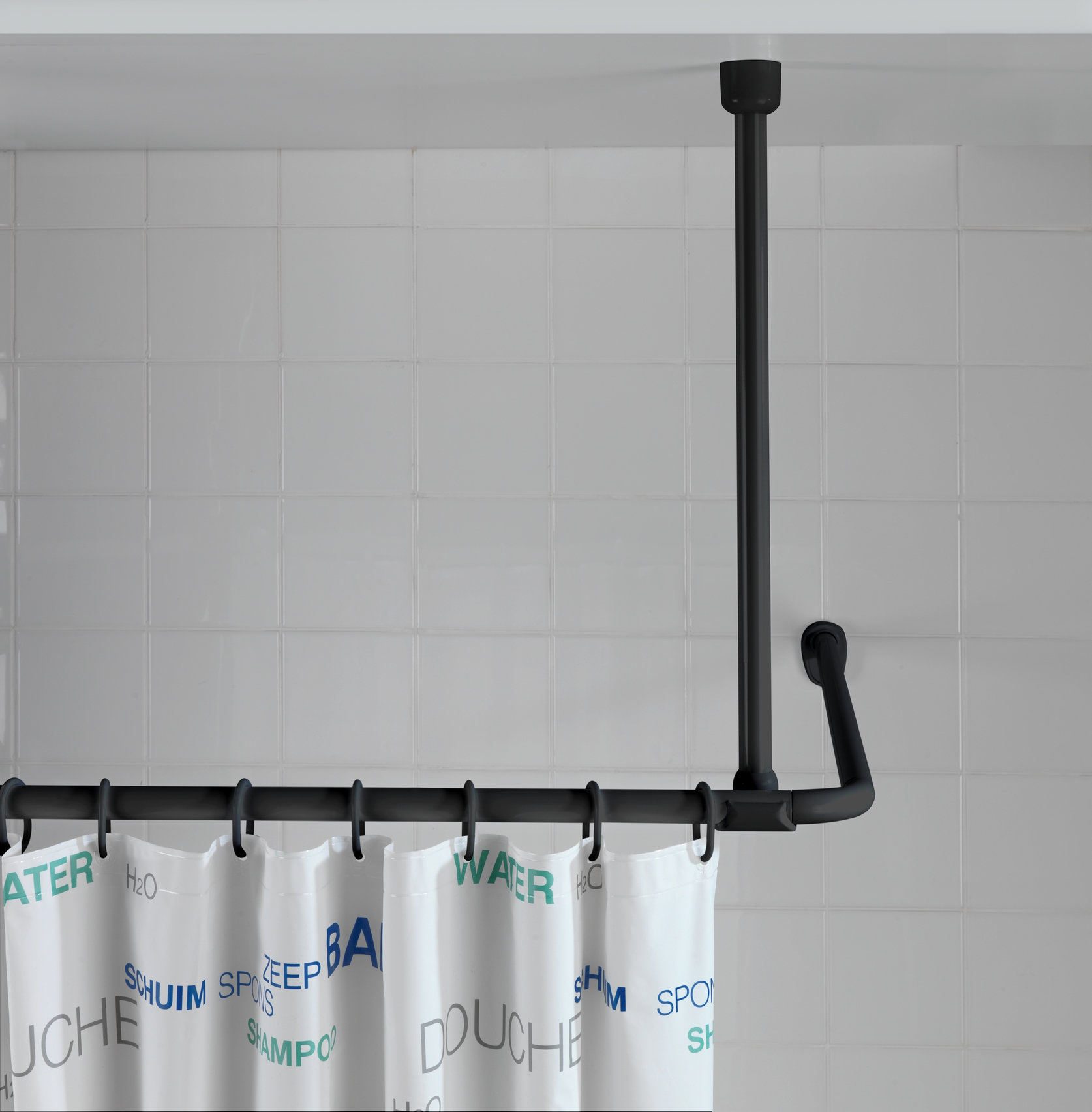 Wenko 57cm Straight Fixed Shower Curtain Rail Wayfair Co Uk