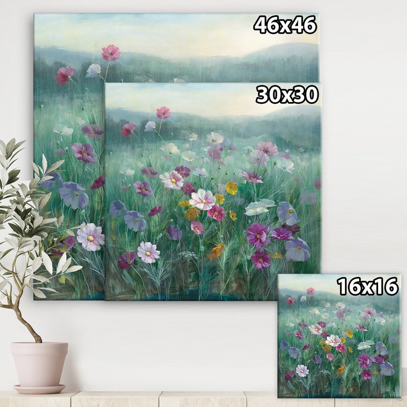 Bless international Flower Field - Wrapped Canvas Painting & Reviews ...