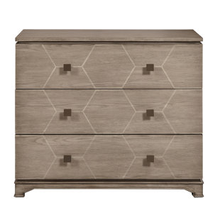 Go to store & view more images Rogin Hexagonal Print 3 Drawer Bachelor's Chest by Langley Street