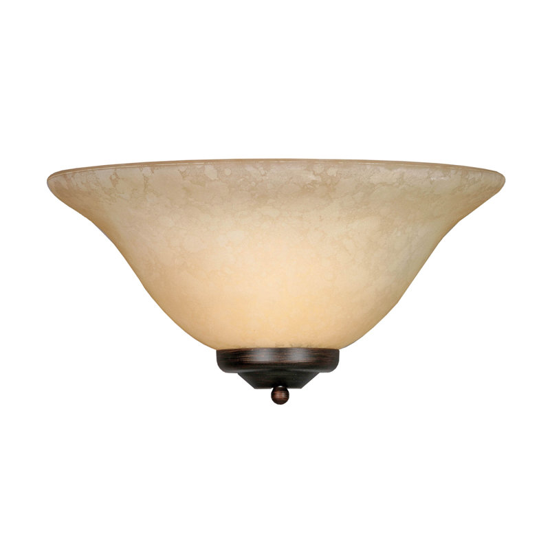 Anariya 1 - Light Dimmable Flush Mount Sconce Finish: Rubbed Bronze
