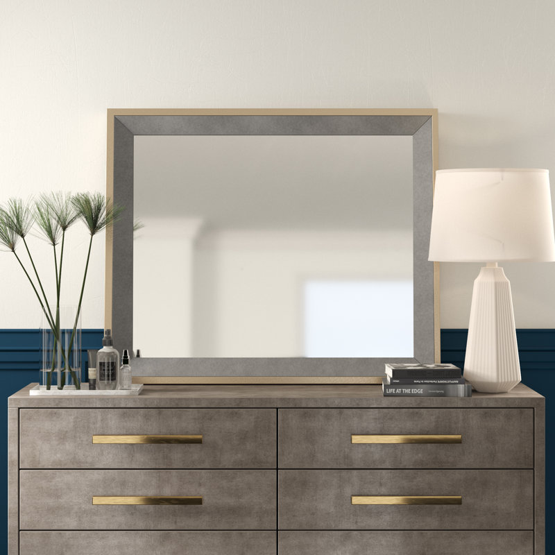 Capitol Modern Contemporary Beveled Dresser Mirror Allmodern