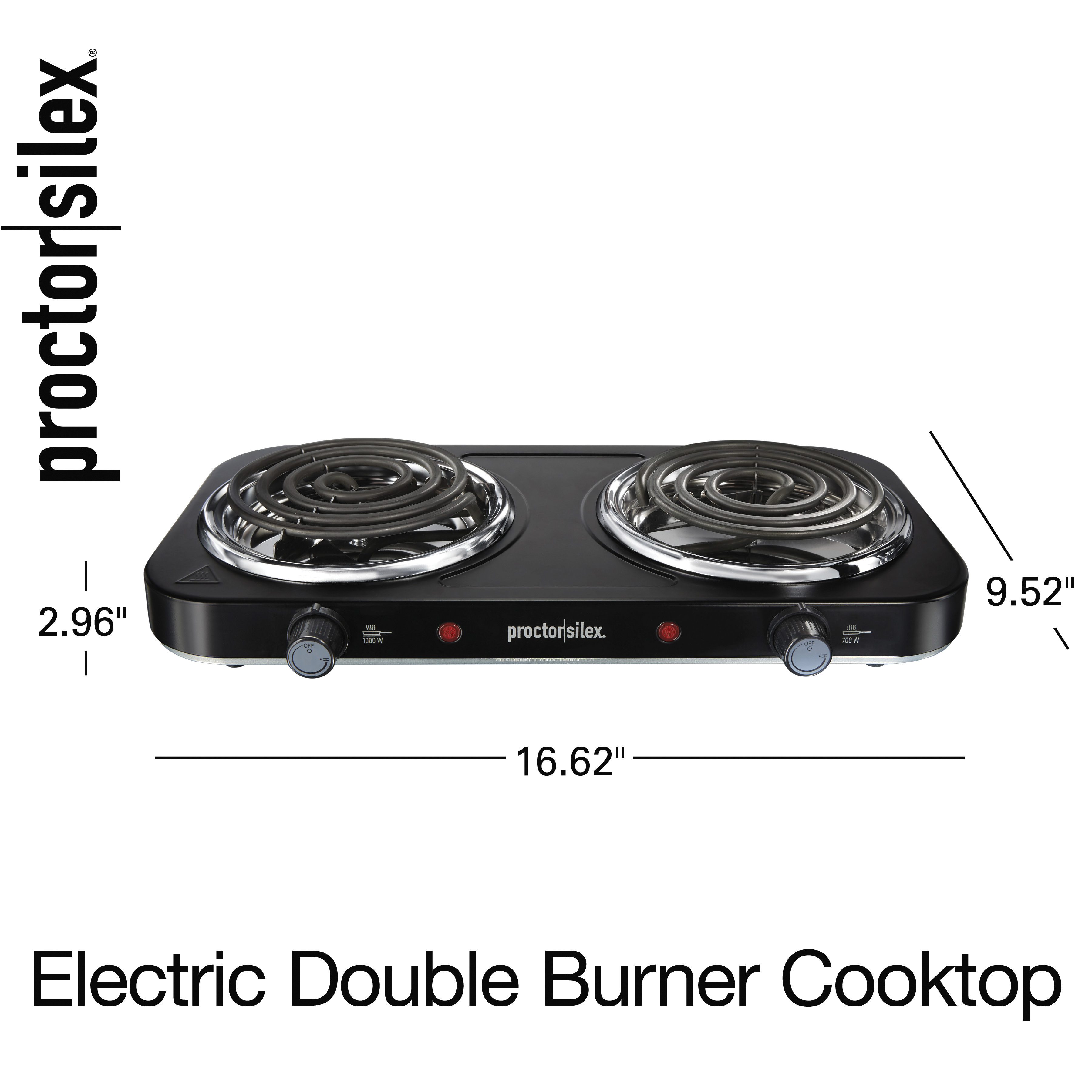 2 burner electric cooktop portable