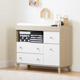 beige changing table