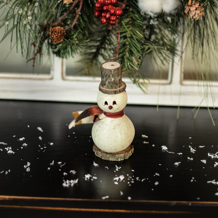 Holiday ornament snowman Hand crafted Christmas tree ornaments
