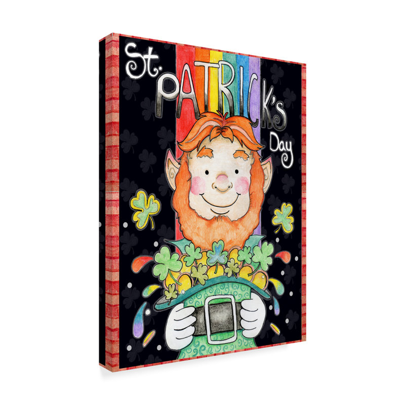 Trademark Art St Patricks Day Acrylic Painting Print On Wrapped Canvas Wayfair