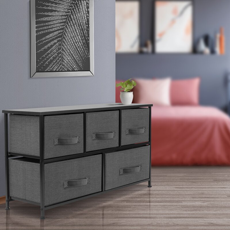 Winston Porter Genaro Cube 5 Drawer Dresser Reviews Wayfair