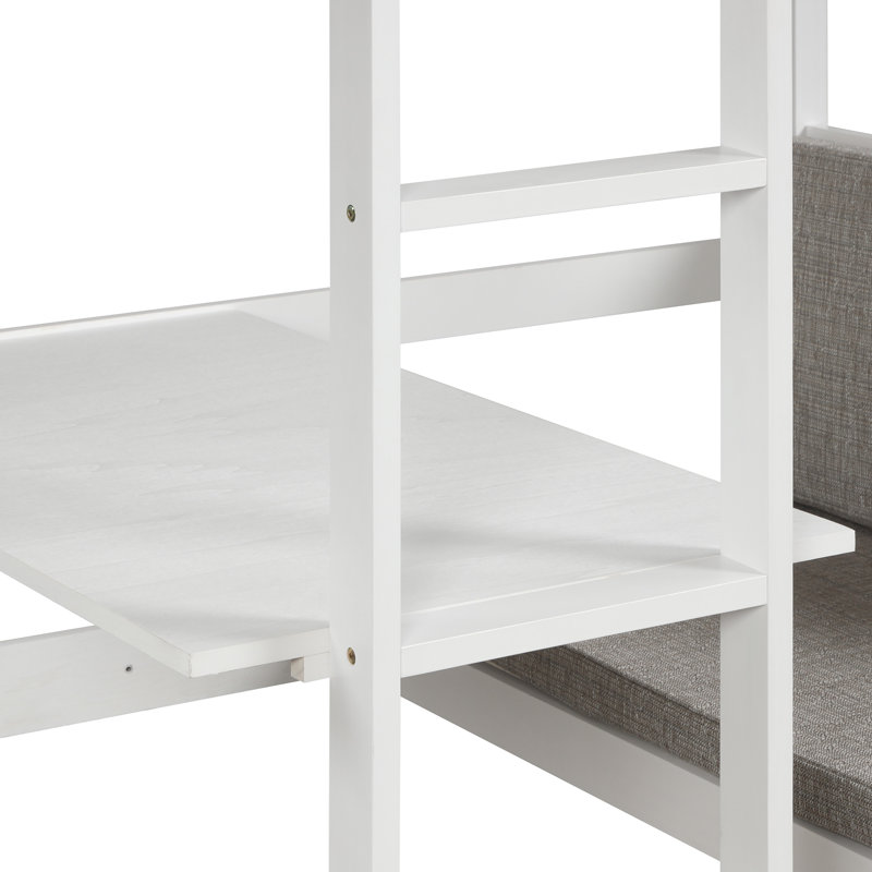 Isabelle Max Bain Twin Loft Bed With Desk And Drawers Reviews