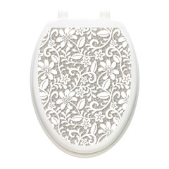 Camouflage Hunter Print Toilet Seat Tattoo Applique Decal Cling Elongated 12x15