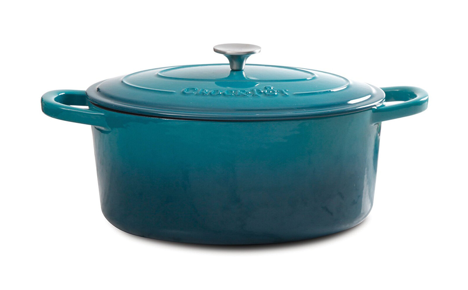 Crock-Pot Artisan 7 Quarts qt. Non-Stick Enameled Cast Iron Oval Dutch ...