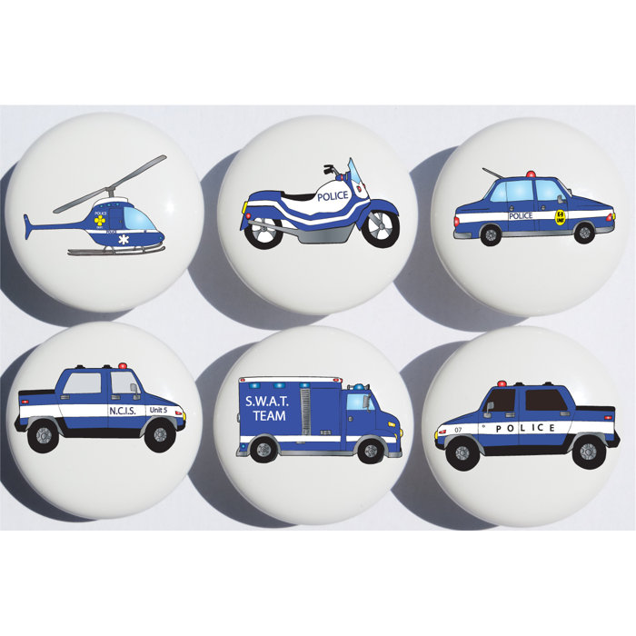 Presto Chango Decor Police Novelty Knob Multipack Wayfair