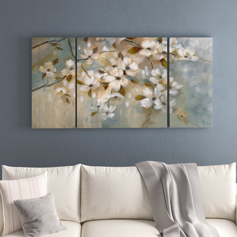 Blossoms Of May - 3 Piece Painting on Canvas