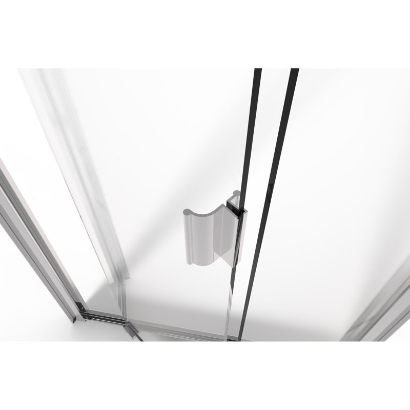 Basco Infinity Bifold 35 X 67 Folding Semi Frameless Shower Door