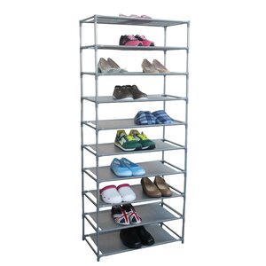 30-Pair Non Woven 10-Tier Shoe Rack