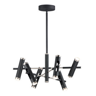 Special Ashton 6 Light Sputnik Modern Linear Chandelier By Millwood Pines Discount Price