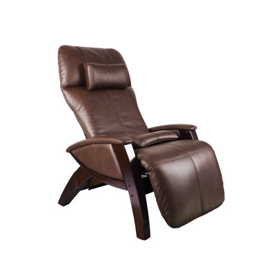 Svago ZG Zero Gravity Leather Massage Chair Cozzia Upholstery Color ChocolateBlack