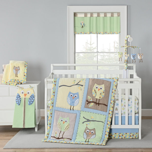 Harriet Bee Kraig Owls Crib Bedding Set Wayfair