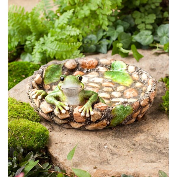 Highly decorative Stone-cast Birdbath With Round Bowl 23kg By DGS Statues
