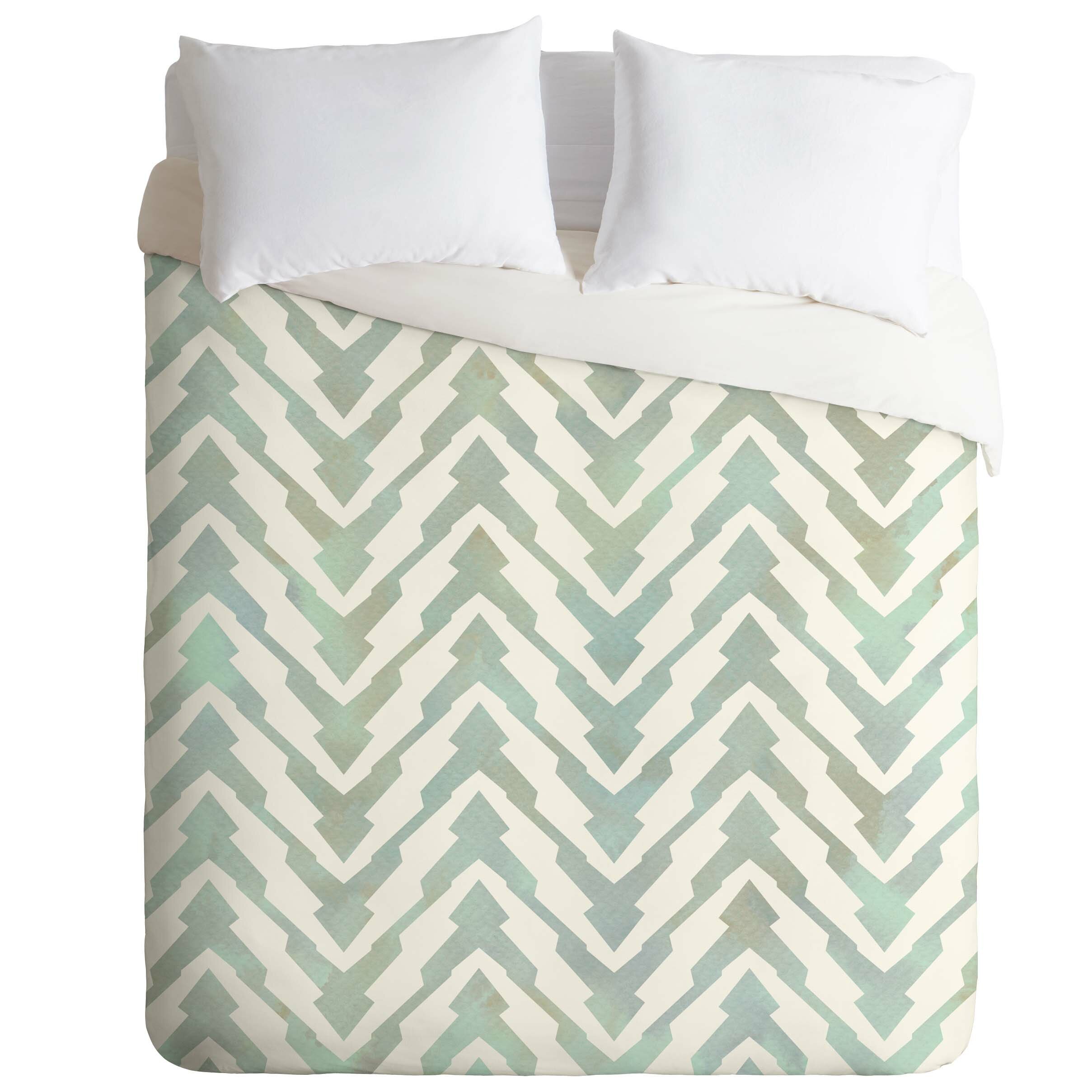 East Urban Home Pastel Zigzag Duvet Cover Wayfair