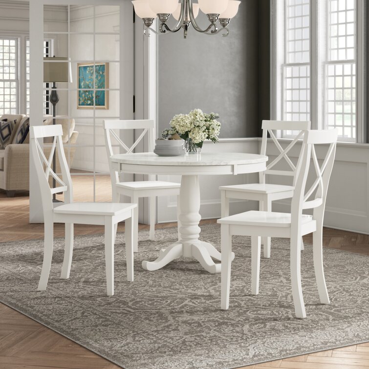 Laurel Foundry Modern Farmhouse Jorgenson 4 - Person Dining Set ...