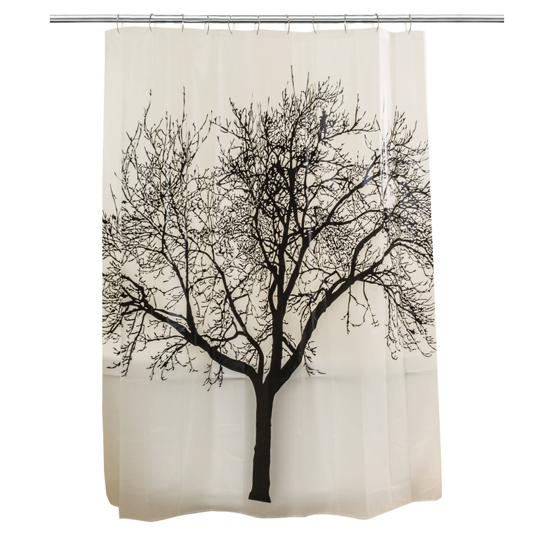 Laude Run Ogema Fog Forest Fabric Shower Curtain Wayfair Ogema Fog Forest Fabric Shower Curtain