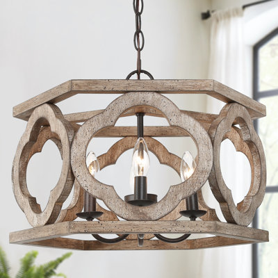 Luther 4- Light Lantern Geometric Chandelier