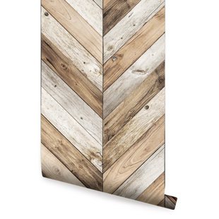 Stick On Wall Paper Wayfair Ansel Chevron 4 L X 24 W And Stick Wallpaper Roll