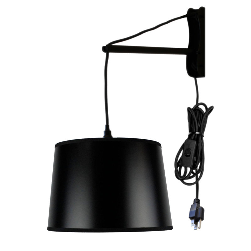 Brayden Studio Osby Mast Wall Mount 1 Light Plug In Armed Sconce