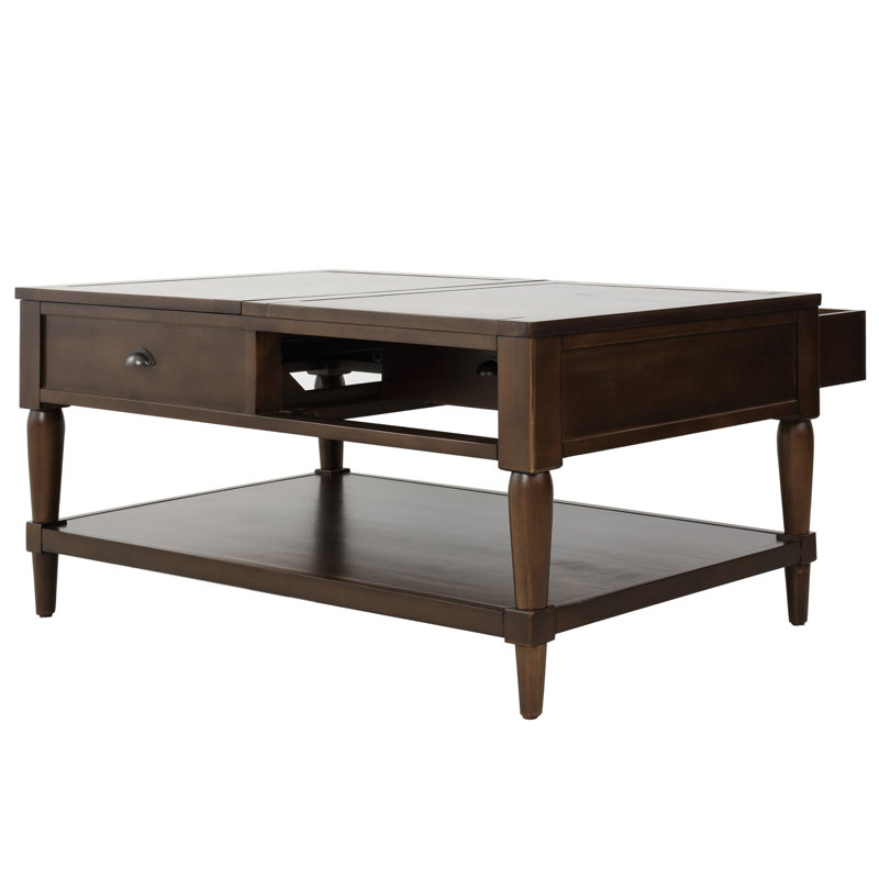 Rosalind Wheeler Littles Solid Wood Lift Top Coffee Table With Storage Wayfair