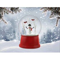 Red Cardinal Snow Globe by CoolSnowGlobes Bird Lover Winter Season Home Décor