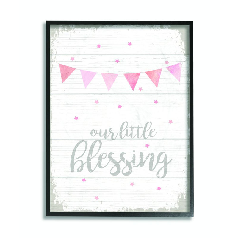 Harriet Bee Hanceville Our Little Blessing Kids Word Framed Art Wayfair