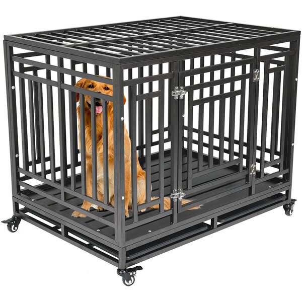 heavy metal dog crate