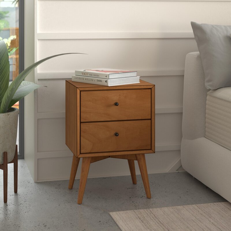 Allmodern Williams 2 Drawer Nightstand Reviews Wayfair