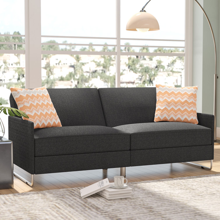 ivy bronx coakley full 73 wide linen split back convertible sofa reviews wayfair