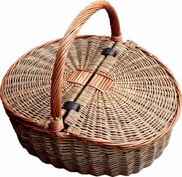 Brambly Cottage Two Tone Double Lidded Empty Picnic Basket | Wayfair.co.uk