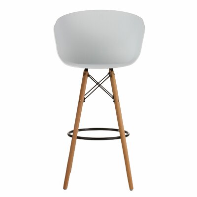 Dan 45 Bar Stool George Oliver Color White