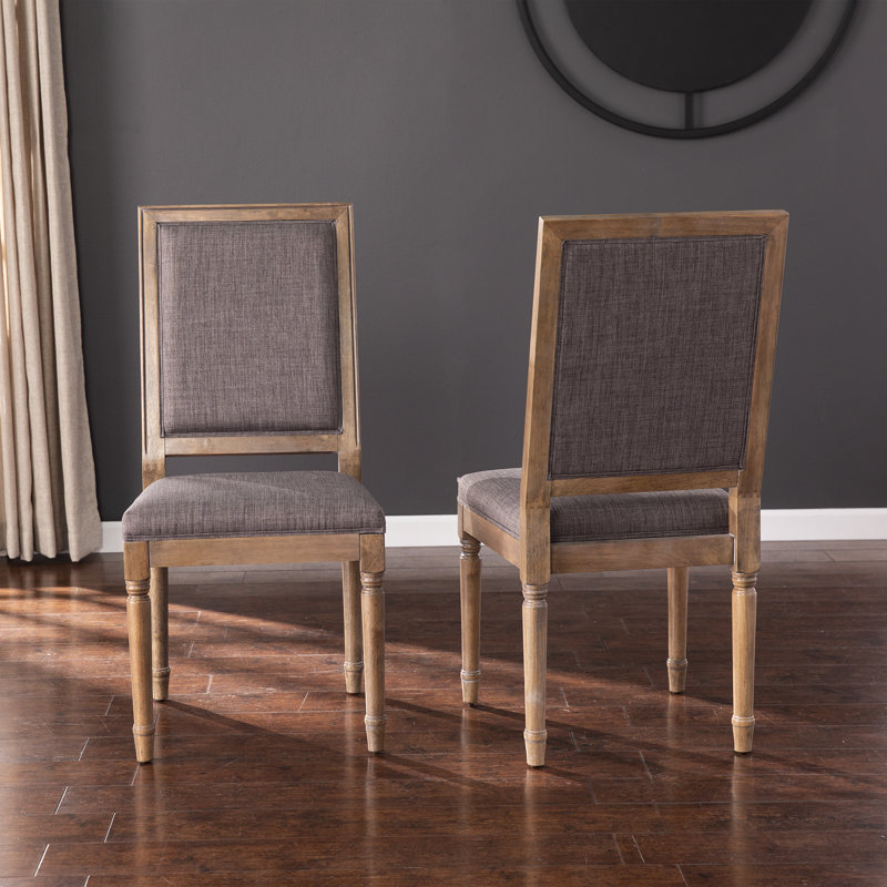 pair of warwick fabric dining chairs