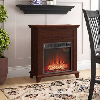 Charlton Home Mcgregor Mobile Electric Fireplace Reviews Wayfair