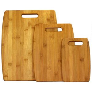 3 Piece Bamboo Cutting Board Set