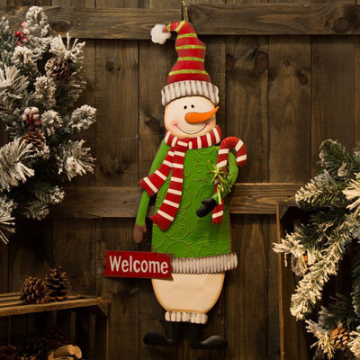 Glitzhome Iron Snowman Garden Yard Stake Reviews Wayfair
