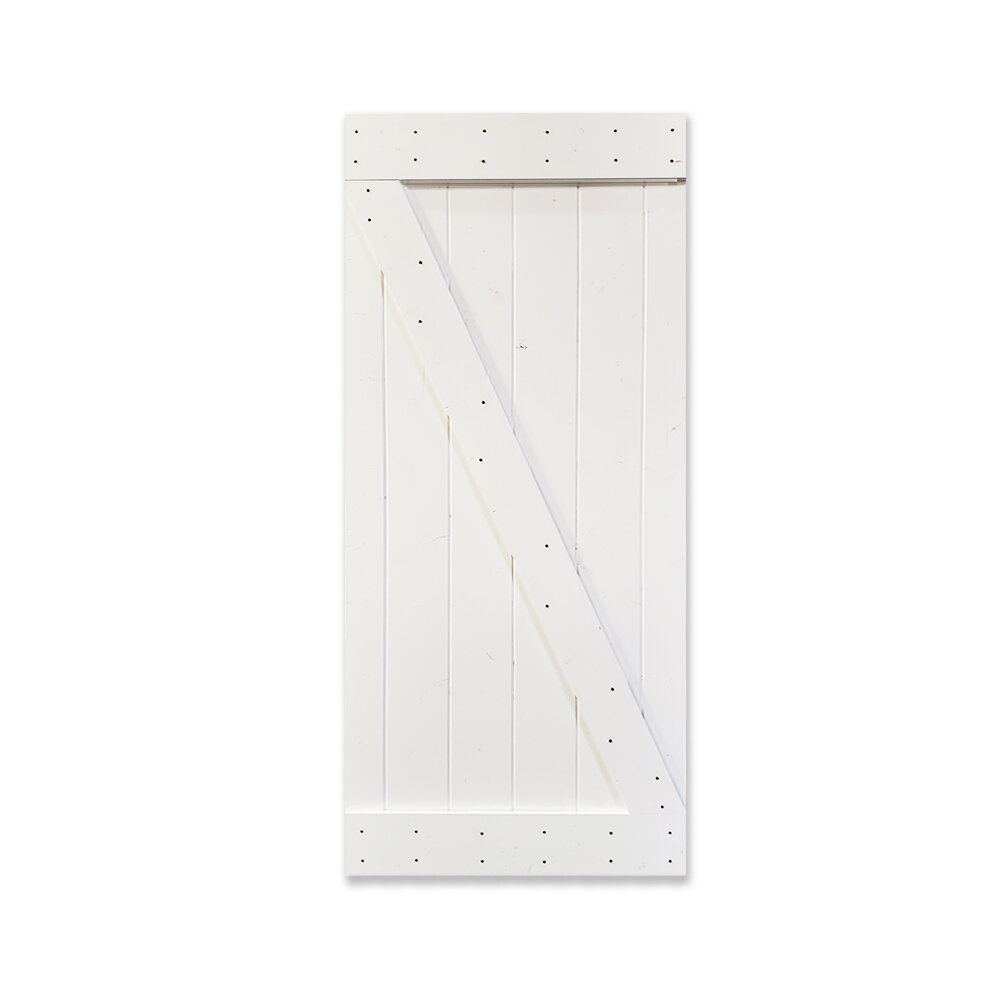 Calhome Paneled Wood Stained Z Series Diy Barn Door Without ...