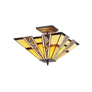 Charlotte 2-Light Progressive Semi Flush Mount