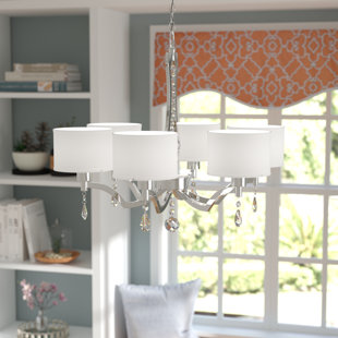 Go to store & view more images Borderlands 6-Light Shaded Chandelier by Rosdorf Park