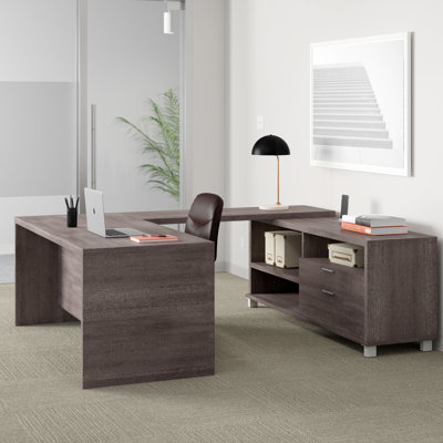 Upper Square™ Bureau double caisson en forme de U de trois ...