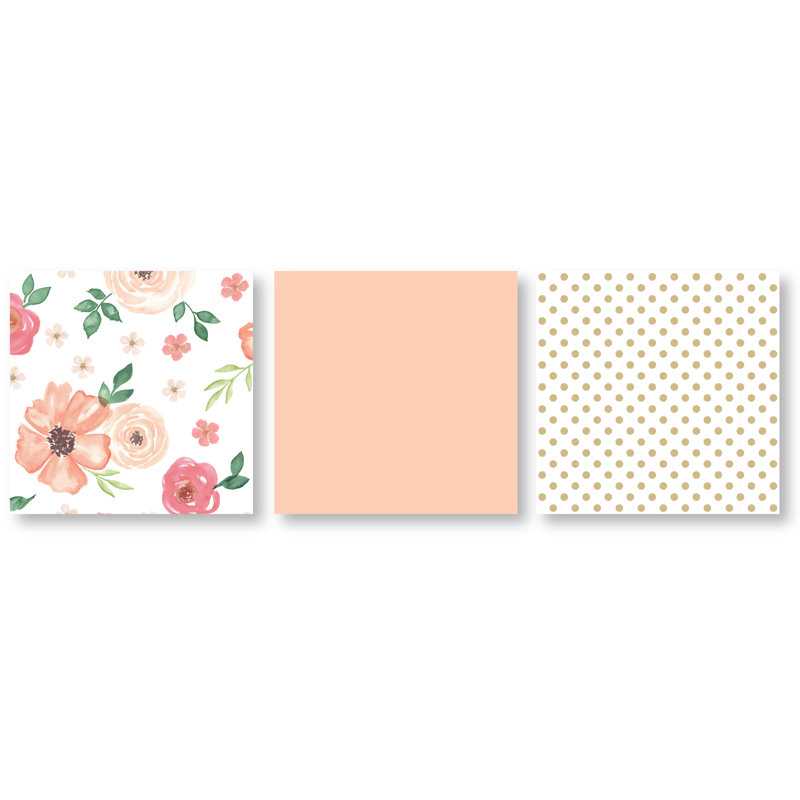 sweet jojo watercolor floral 4 piece