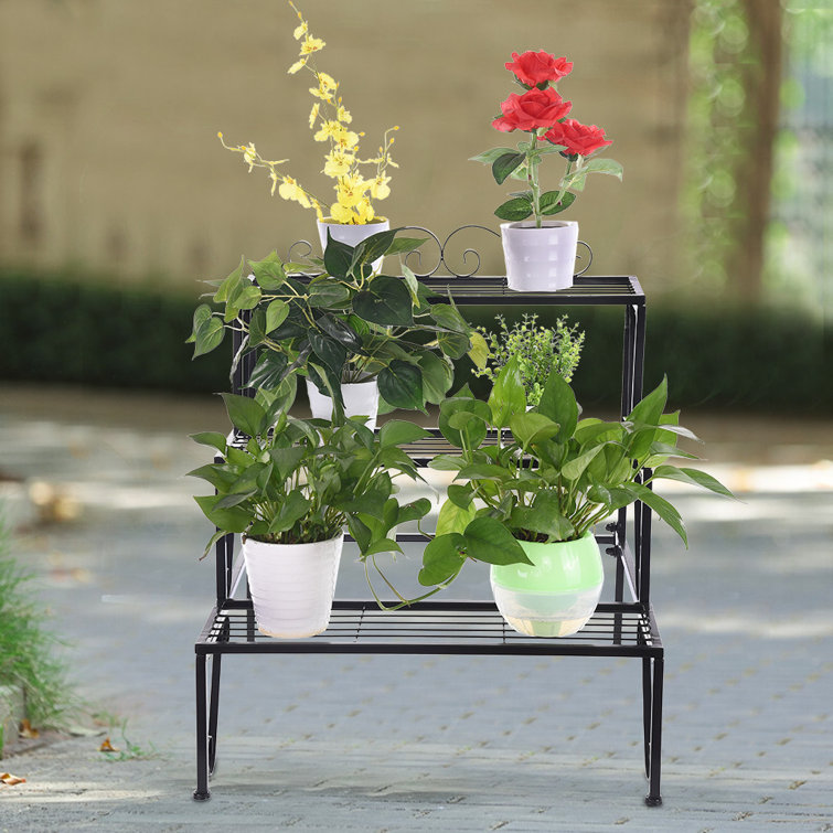 Winston Porter Akman Rectangular MultiTiered Plant Stand