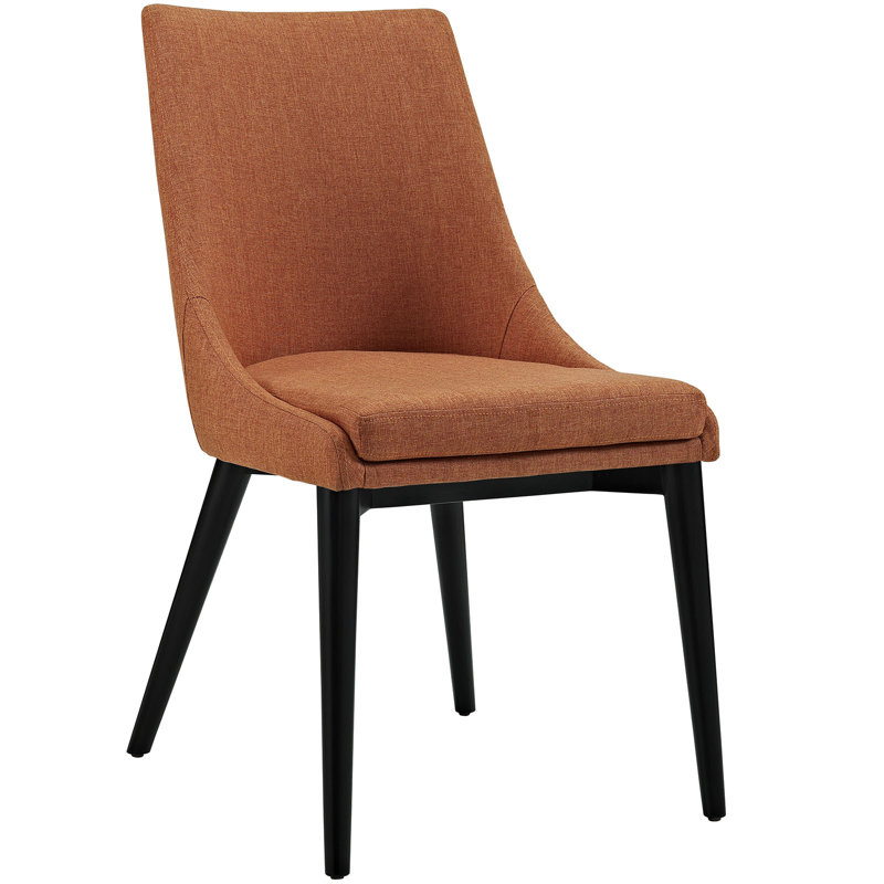 Corrigan Studio Carlton Wood Leg Upholstered Dining Chair Reviews Wayfair